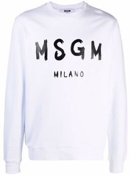 MSGM: Белая толстовка 