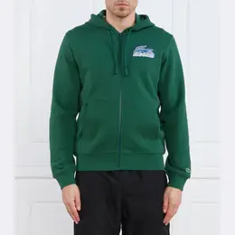 Lacoste: Зелёная толстовка 