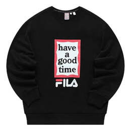 Fila: Чёрный свитер 