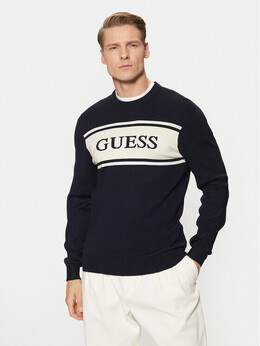 GUESS: Синий свитер 