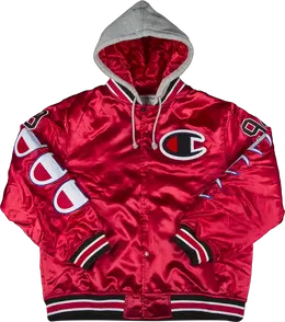 Supreme: Куртка  Champion с капюшоном