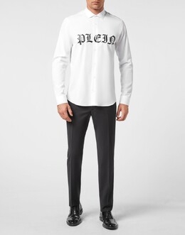 Philipp Plein: Белая рубашка  Gothic Plein
