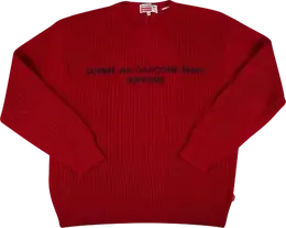 Supreme: Красный свитер 