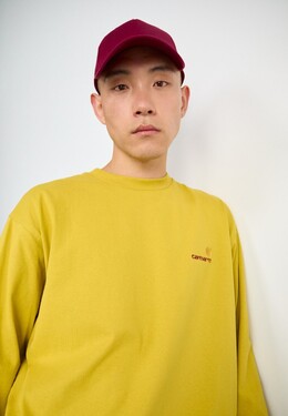 Carhartt WIP: Футболка  American с длинным рукавом