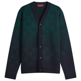 Gucci: Зелёный кардиган  GG