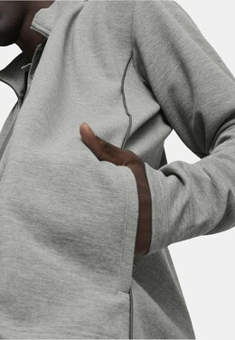 PUMA: Серебристая толстовка 