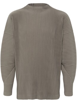 Homme Plissé Issey Miyake: Толстовка с высоким воротником 