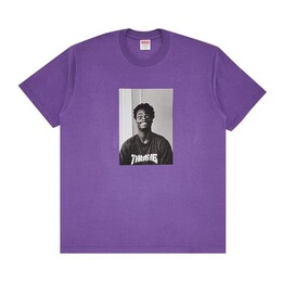 Supreme: Фиолетовая футболка  Thrasher