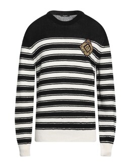 Balmain: Чёрный свитер 