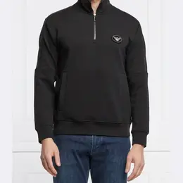 Emporio Armani: Чёрная толстовка 