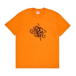 Supreme: Оранжевая футболка  Smoke