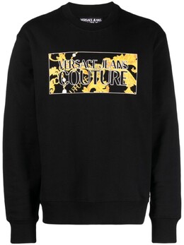 Versace Jeans Couture: Чёрная толстовка 