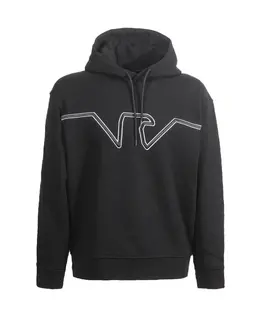 Emporio Armani: Чёрная толстовка 