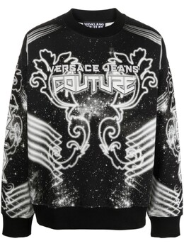 Versace Jeans Couture: Чёрная толстовка 