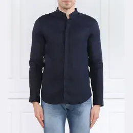 Armani Exchange: Льняная рубашка 