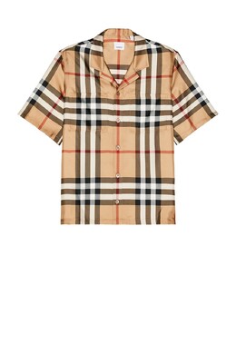 Burberry: Бежевая рубашка 