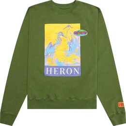 Heron Preston: Зелёная толстовка  Heron