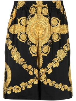 Versace: Шёлковые шорты  Barocco