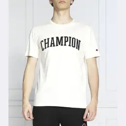 Champion: Бежевая футболка 