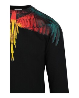 Marcelo Burlon: Чёрная толстовка  Wings