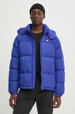Tommy Jeans: Синий пуховик 