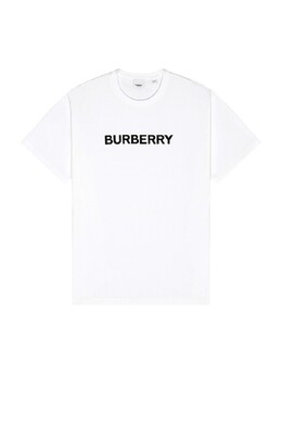 Burberry: Белая футболка 