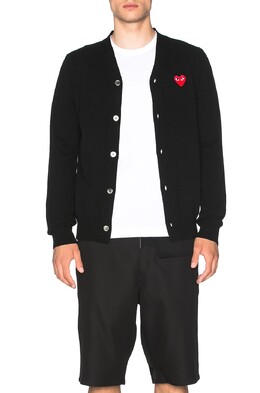 Comme des Garçons: Красный кардиган 