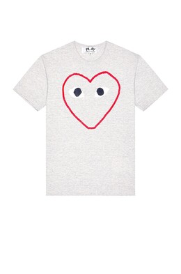 Comme des Garçons: Серая футболка 