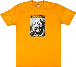 Supreme: Оранжевая футболка  Remember