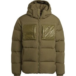 Adidas Originals: Зелёный пуховик 