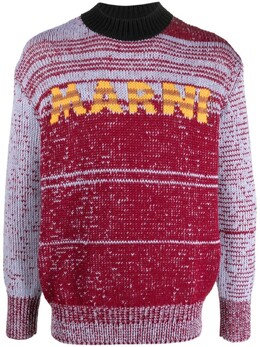 Marni: Синий свитер 