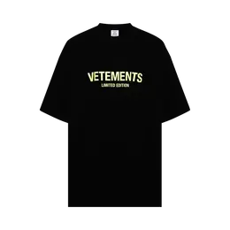 Vetements: Чёрная футболка  Limited Edition