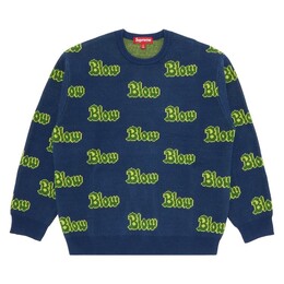 Supreme: Синий свитер 