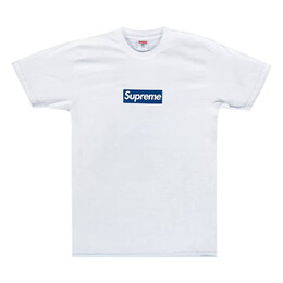 Supreme: Белая футболка  Box Logo