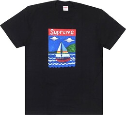 Supreme: Чёрная футболка  Sailboat