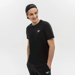 Reebok: Чёрная футболка 