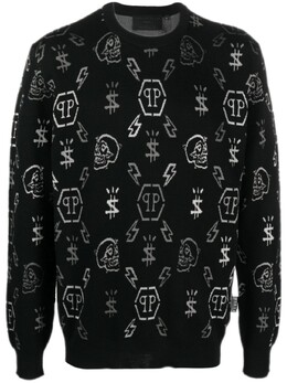 Philipp Plein: Жаккардовый свитер 
