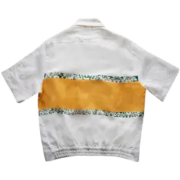 Rhude: Льняная рубашка 