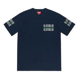 Supreme: Синяя футболка  Stack