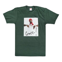 Supreme: Зелёная футболка  Gucci Mane