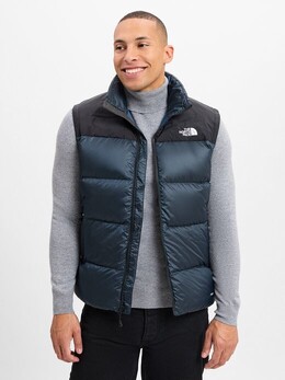 The North Face: Синий пуховик 
