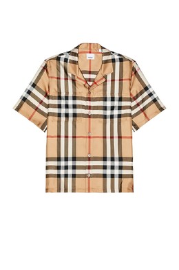 Burberry: Бежевая рубашка 