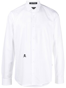 Philipp Plein: Рубашка  Skull с вышивкой