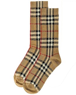Burberry: Бежевые носки 