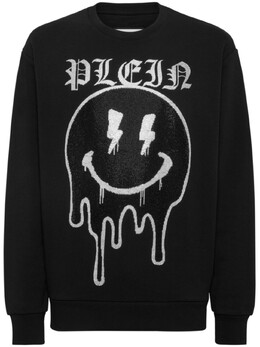 Philipp Plein: Толстовка  Smile со стразами