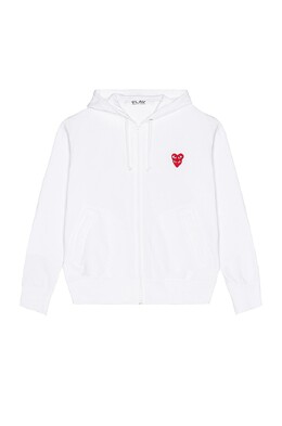 Comme des Garçons: Белая толстовка 