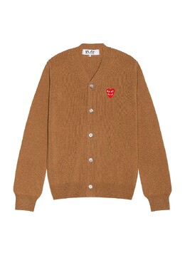 Comme des Garçons: Коричневый кардиган 