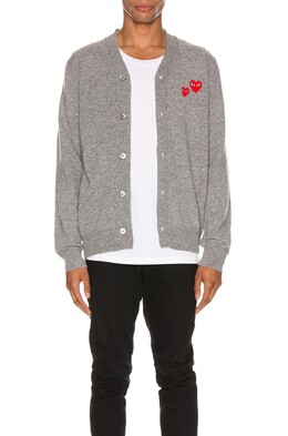 Comme des Garçons: Серый кардиган 
