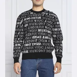 Versace: Чёрный свитер 
