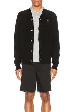 Comme des Garçons: Чёрный кардиган 